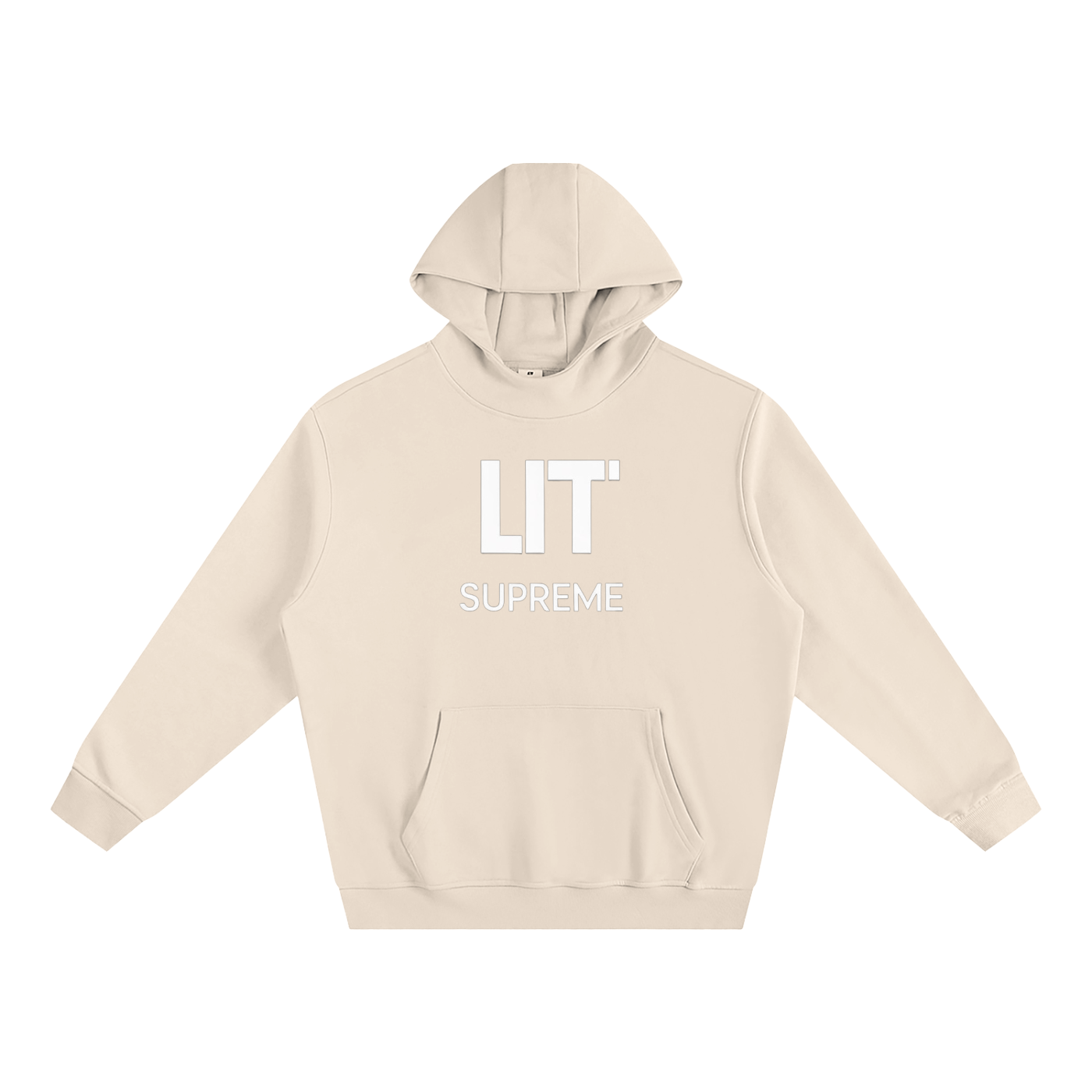Fleeced High Neck Hoodie