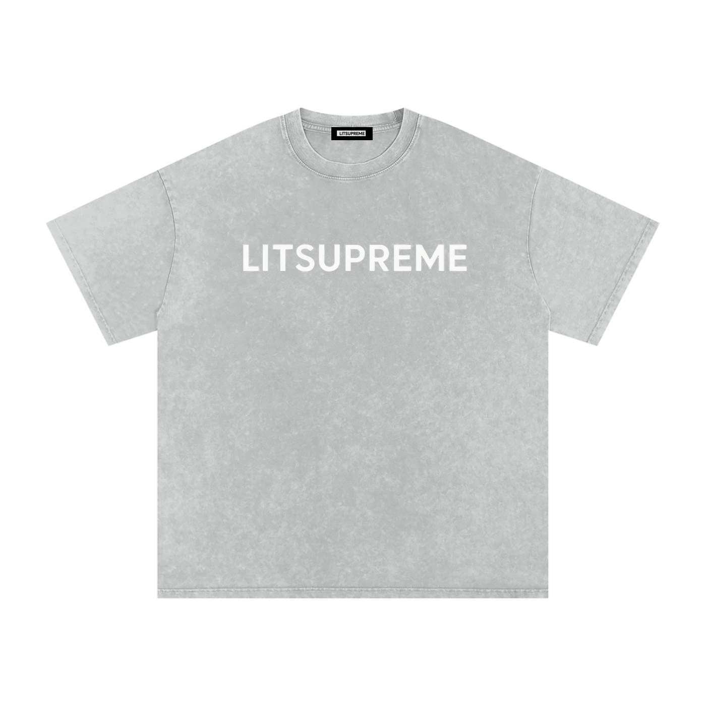 Snow Washed Oversized Cotton T-Shirt