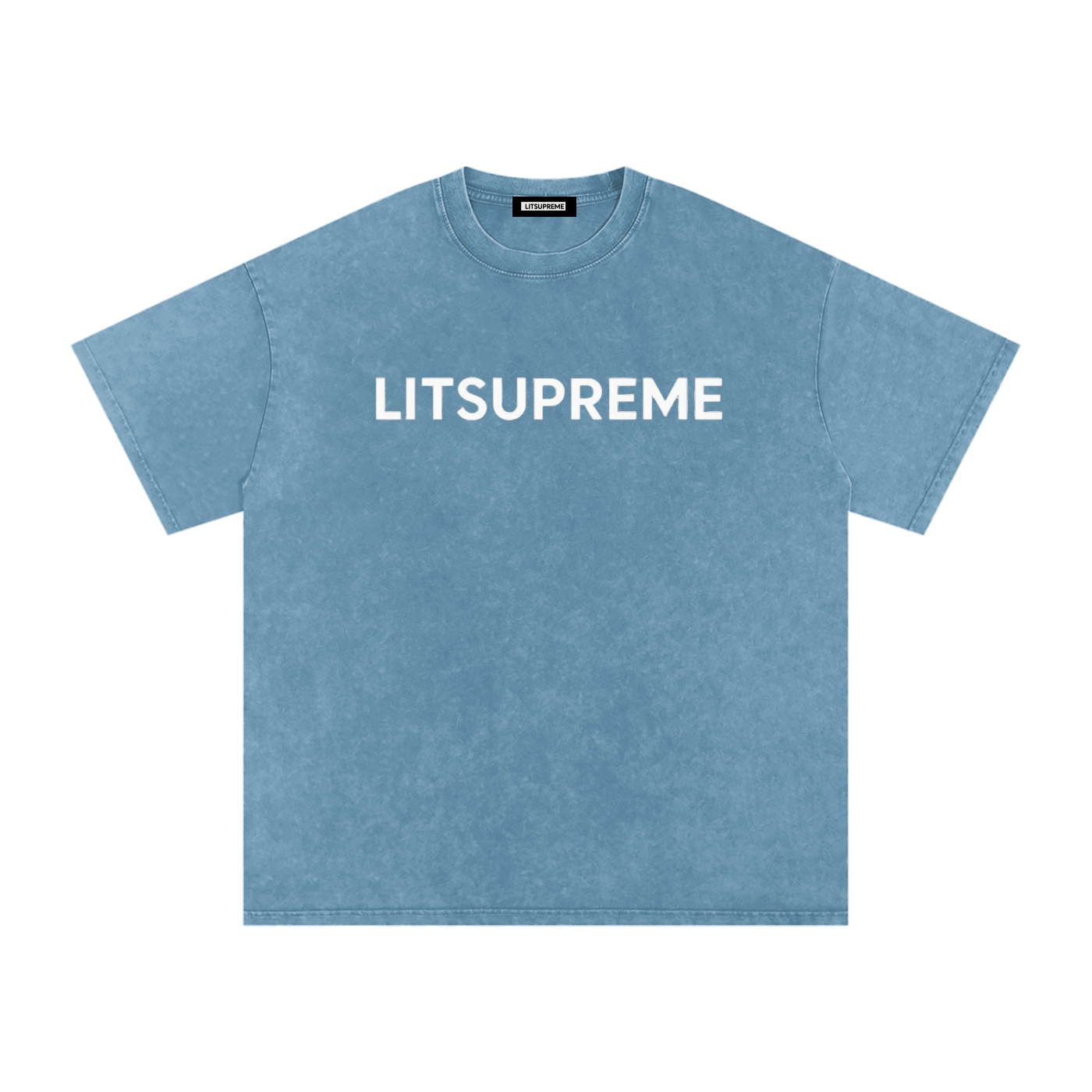 Snow Washed Oversized Cotton T-Shirt