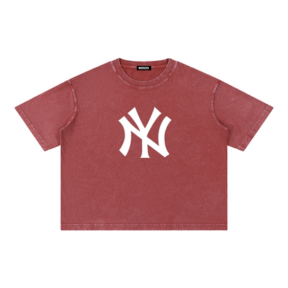 Mineral Wash Boxy Cotton T-Shirt