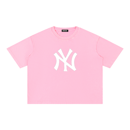Mineral Wash Boxy Cotton T-Shirt