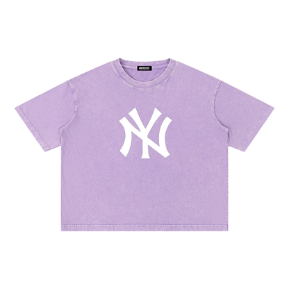 Mineral Wash Boxy Cotton T-Shirt