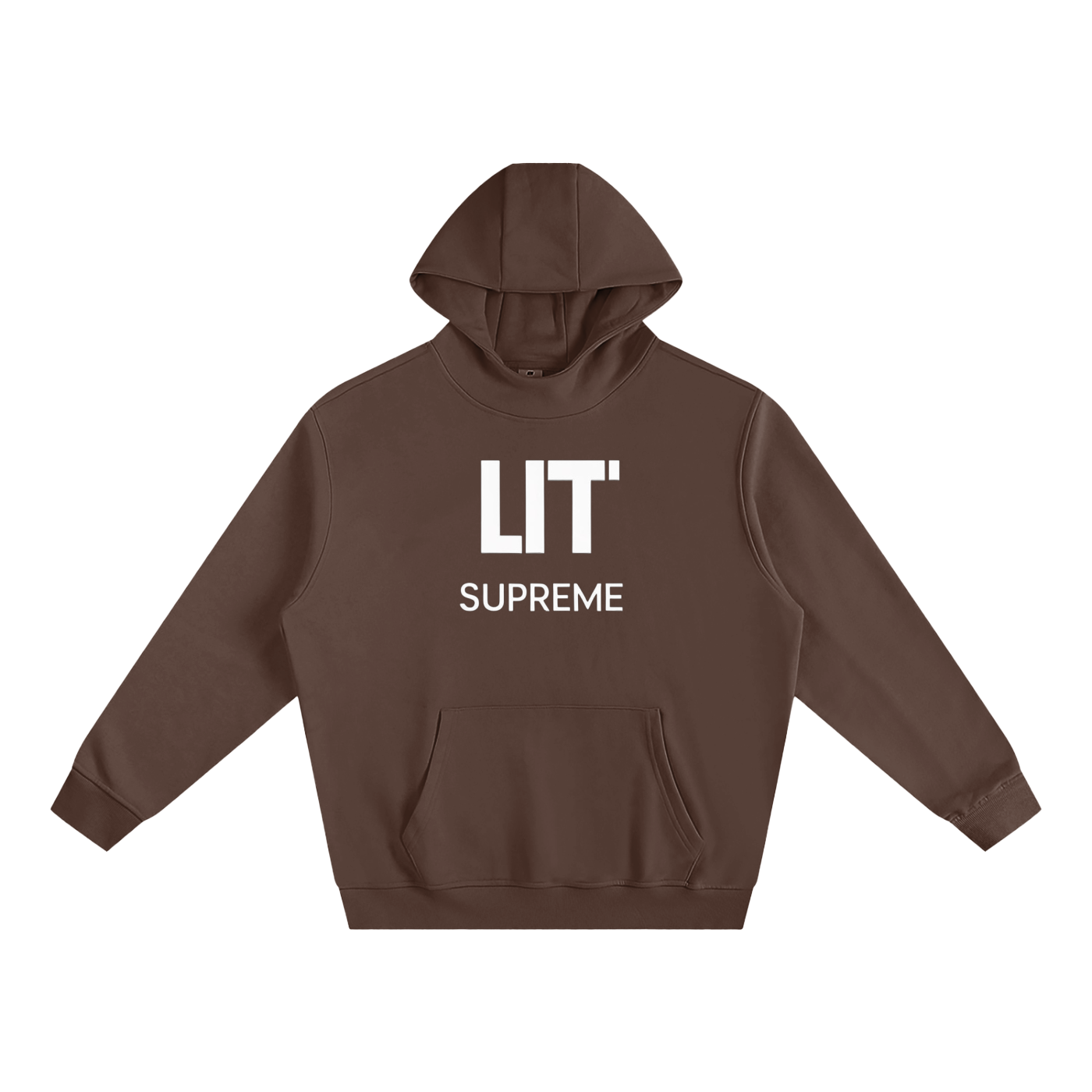 Fleeced High Neck Hoodie