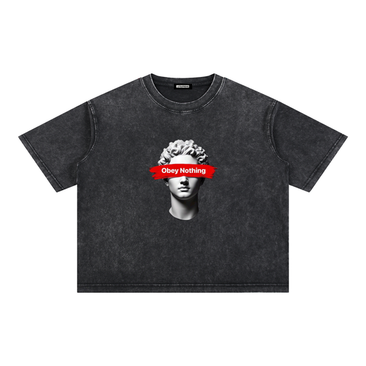 Mineral Wash Boxy Cotton T-Shirt