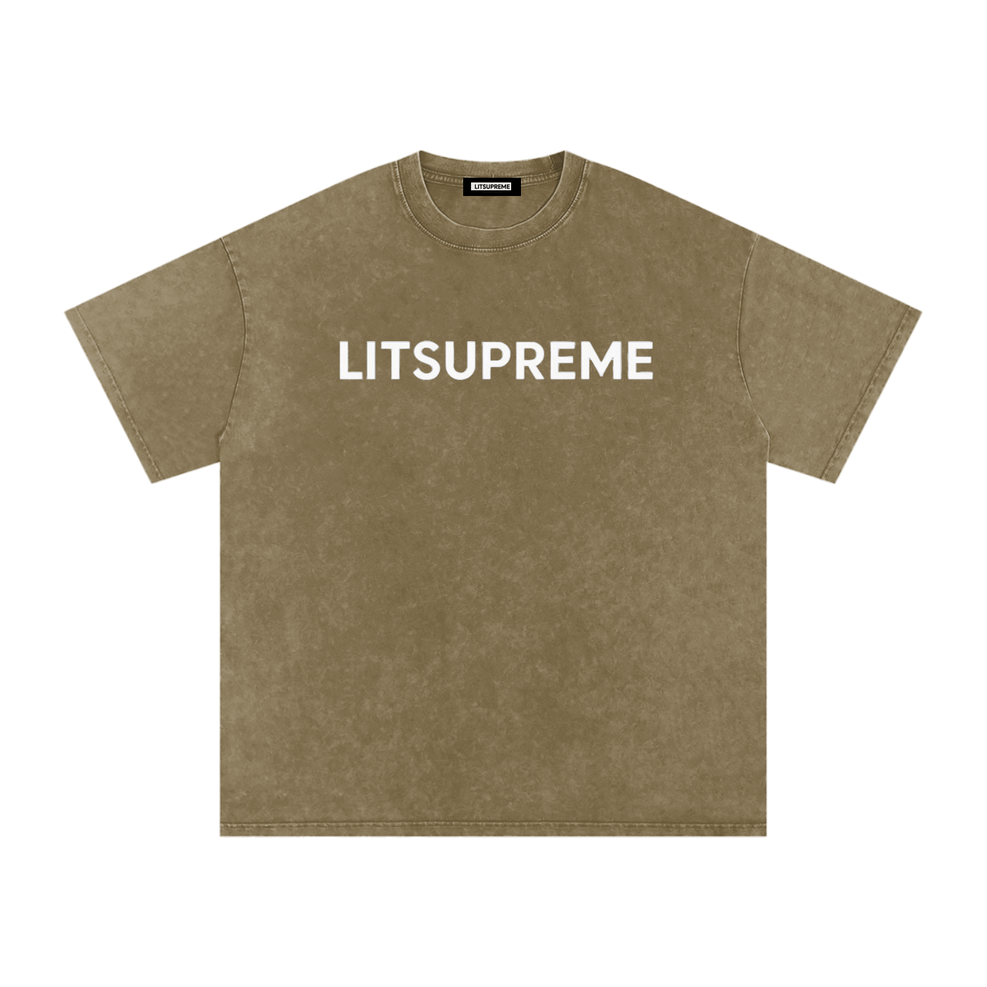 Snow Washed Oversized Cotton T-Shirt