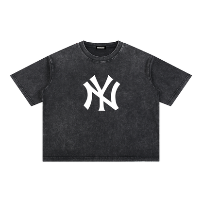 Mineral Wash Boxy Cotton T-Shirt