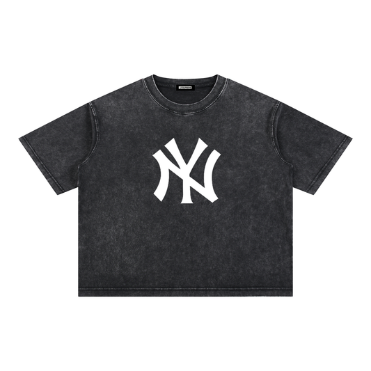 Mineral Wash Boxy Cotton T-Shirt