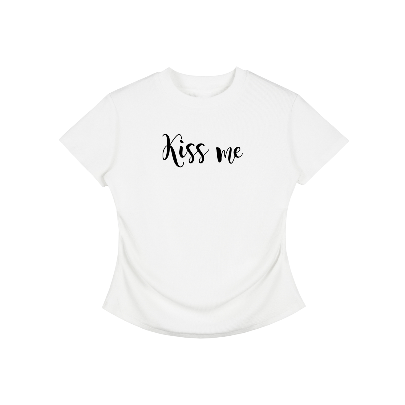 Vintage Washed Bodycon Cotton T-Shirt