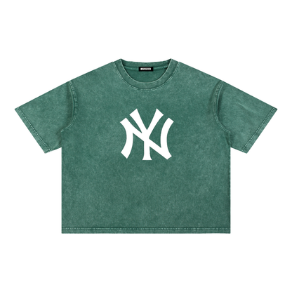 Mineral Wash Boxy Cotton T-Shirt