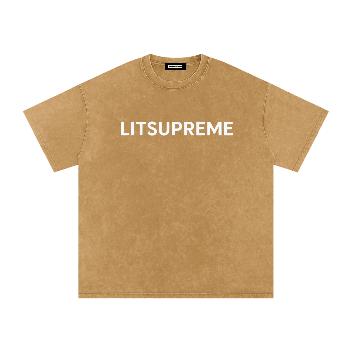 Snow Washed Oversized Cotton T-Shirt