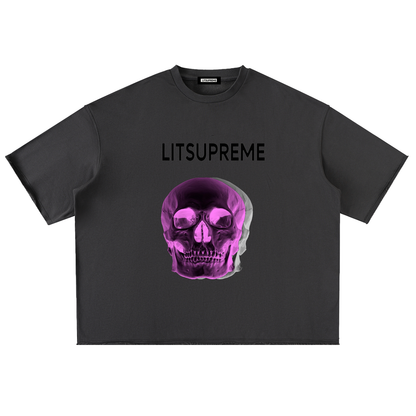 Washed Rolled Hem Half Sleeve T-Shirt