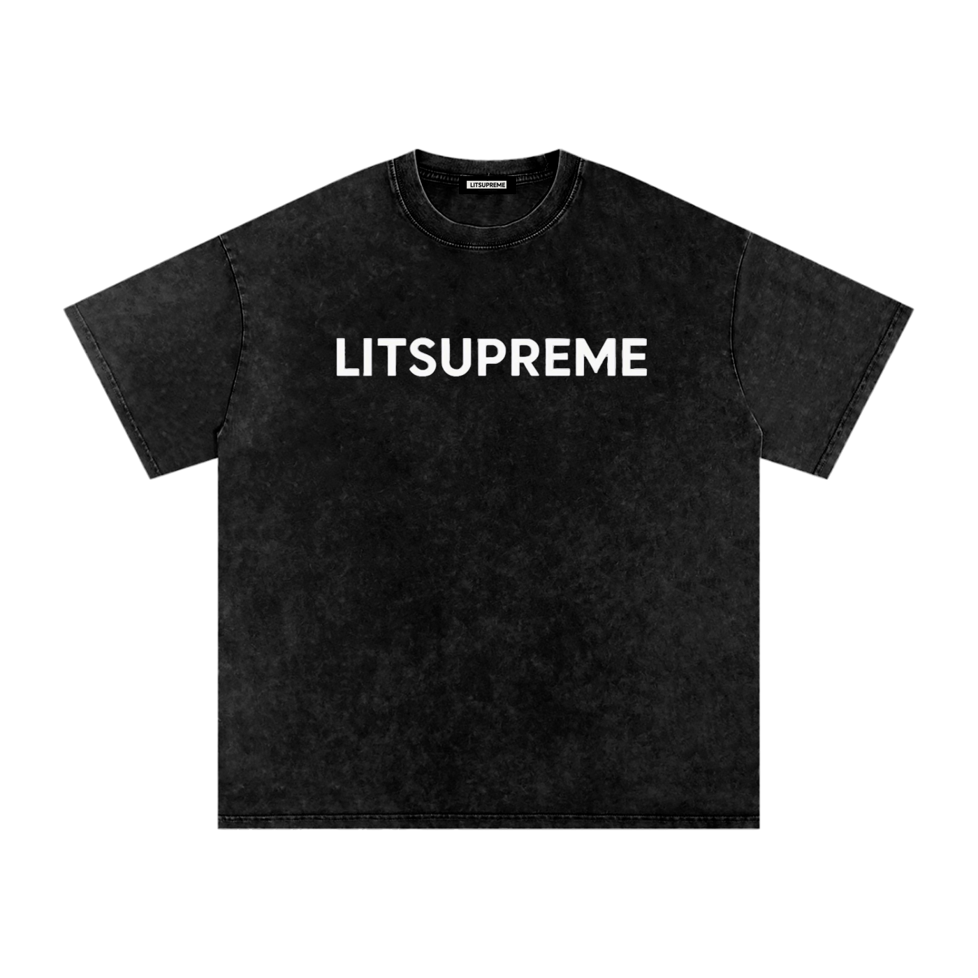 Snow Washed Oversized Cotton T-Shirt