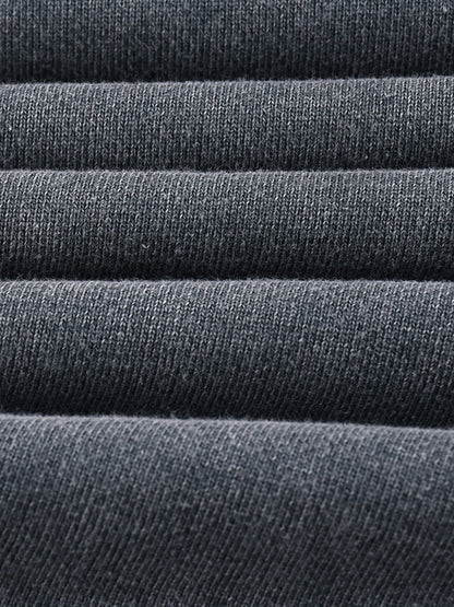 Snow Washed Raw Edge Cropped Sweatshirt