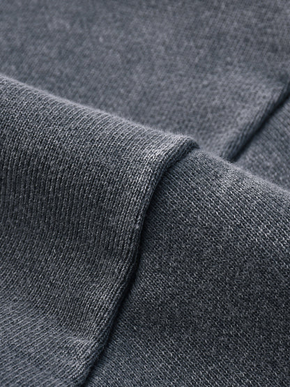 Snow Washed Raw Edge Cropped Sweatshirt