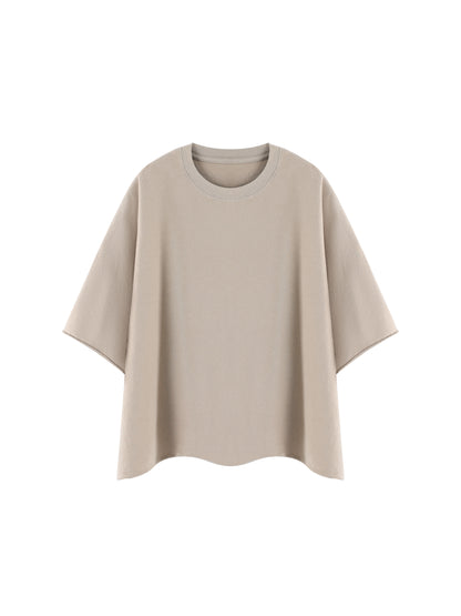 Unisex Heavyweight Boxy Raw Edge T-Shirt